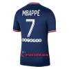 Virallinen Fanipaita Paris Saint-Germain Kylian Mbappé 7 Kotipelipaita 2021-22 - Miesten